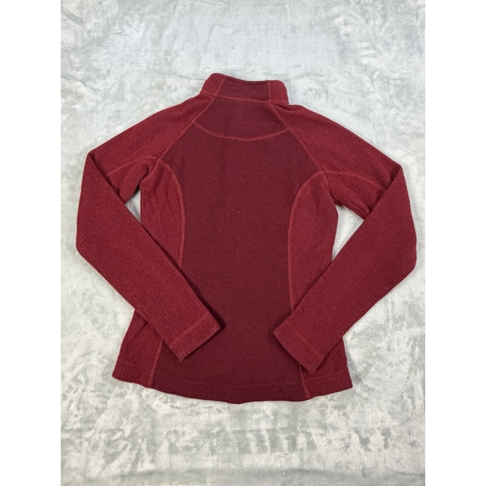 Mountain Hardwear Jacket Women's Small Red Full Zip Wool Blend Sarafin Sweater - Picture 2 of 10